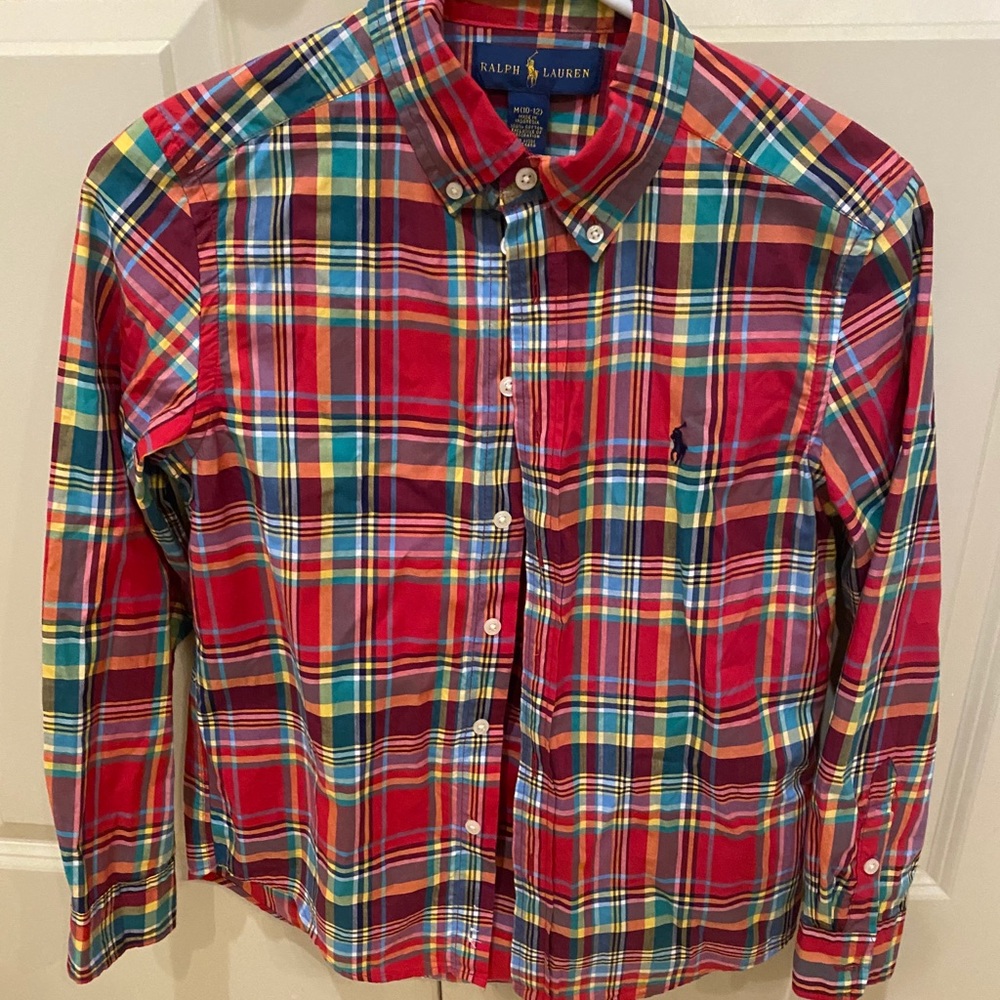 Boys Ralph Lauren long sleeve button down shirt
